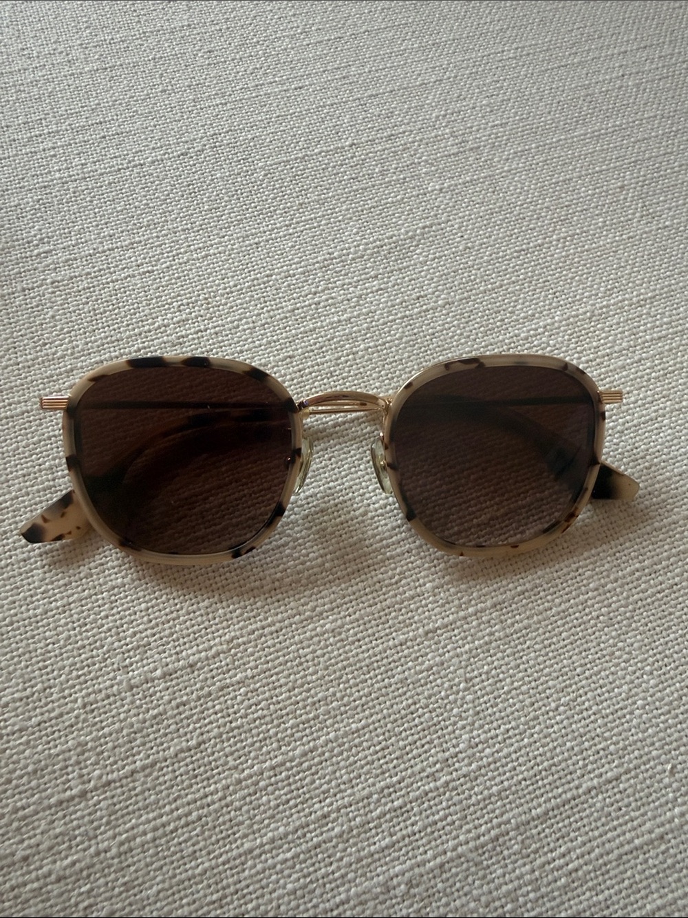 KREWE Tortoise Frame Sunglasses with Brown Lenses